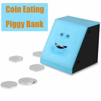 Автоматична гърне с пари с лице Money Eating Coin Bank Monkey Saving Box Coin Eating Savings Facebank Касичка Новост Подарък за деца