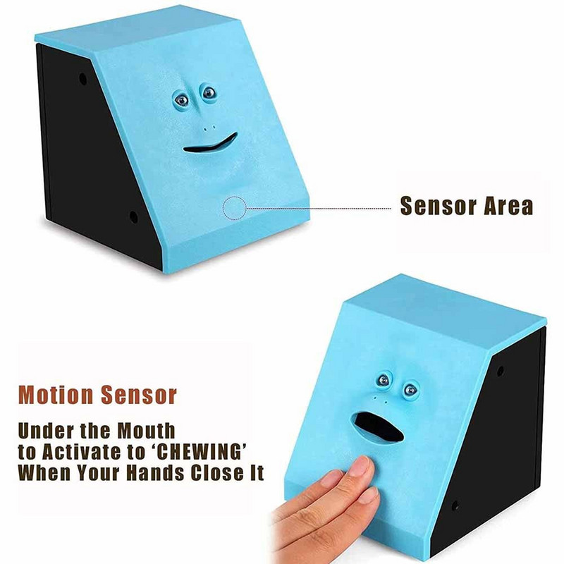 Automatikus arcpénzes edény pénzevő érmebank majom takarékdoboz érmeevő megtakarítás Facebank malacpersely újdonságos ajándék gyerekeknek