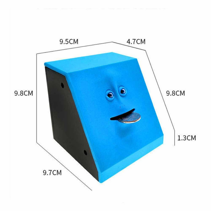 Automatikus arcpénzes edény pénzevő érmebank majom takarékdoboz érmeevő megtakarítás Facebank malacpersely újdonságos ajándék gyerekeknek