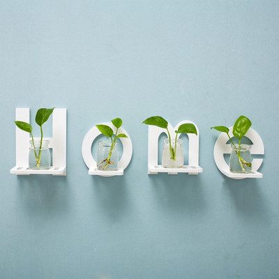 4 buc HOME LOVE Scrisoare pentru agățat pe perete Suport de depozitare pentru plante în ghiveci pentru raft Decor pentru cameră