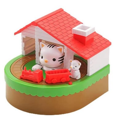 Κουμπαράς για παιδιά, Electronic Cat House Bank Coin Bank Cat & Mouse Τράπεζα χρημάτων που κλέβει αυτόματα κουτί χρημάτων Ταμιευτήριο