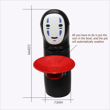 Anime No Face Man Model Figure Doll Piggy Bank For Money Faceless Man Money Box Can Automatic Coin Box Kawaii Παιδικά παιχνίδια Δώρο