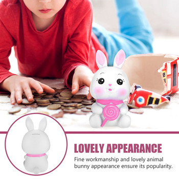 Банка Прасенце Moneybanks Kids Saving Bunny Rabbit Box Animal Pot Forcash Великден Jarfigurine Girls Savings Children Kid Toys Gift