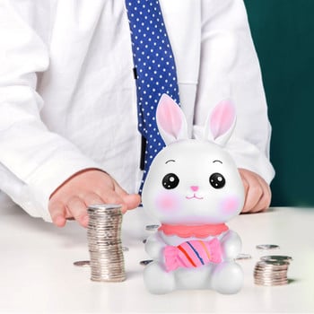 Банка Прасенце Moneybanks Kids Saving Bunny Rabbit Box Animal Pot Forcash Великден Jarfigurine Girls Savings Children Kid Toys Gift