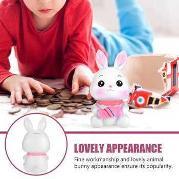 Банка Прасенце Moneybanks Kids Saving Bunny Rabbit Box Animal Pot Forcash Великден Jarfigurine Girls Savings Children Kid Toys Gift