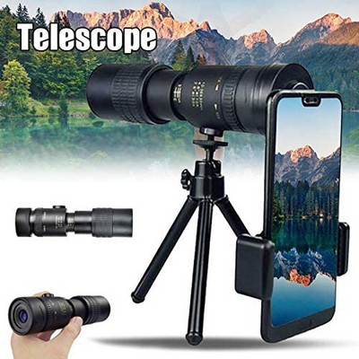 4K 10-300X40mm Super Telephoto Zoom Monocular Επαγγελματικό τηλεσκόπιο εντοπισμού εμβέλειας Τηλεσκόπιο Φορητό μονόφθαλμο ζουμ