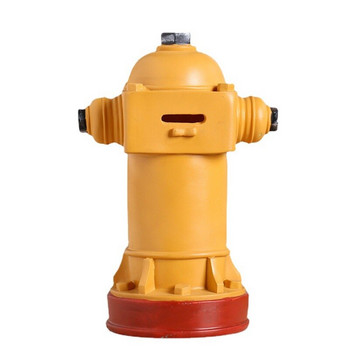 Piggy Bank Ρητίνη Fire Hydrant Figurines Στολίδι για κουτί αποθήκευσης χρημάτων για το σπίτι Vintage μαλακή διακόσμηση Θήκη για παιδικά γενέθλια
