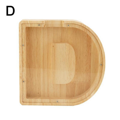 Laiško formos Piggy Bank Didelė medinė pinigų dėžutė Ekologiškas suvenyras namų miegamojo darbalaukio papuošalams Didelis pinigų bankas