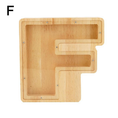 Laiško formos Piggy Bank Didelė medinė pinigų dėžutė Ekologiškas suvenyras namų miegamojo darbalaukio papuošalams Didelis pinigų bankas