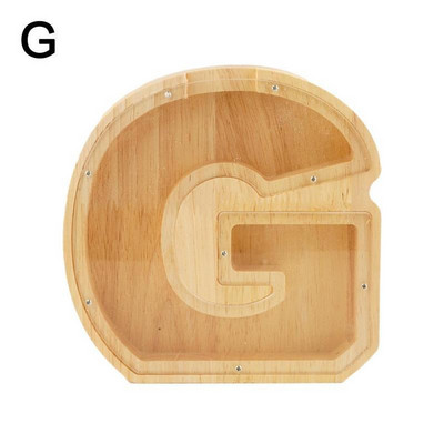 Laiško formos Piggy Bank Didelė medinė pinigų dėžutė Ekologiškas suvenyras namų miegamojo darbalaukio papuošalams Didelis pinigų bankas