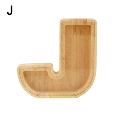 Laiško formos Piggy Bank Didelė medinė pinigų dėžutė Ekologiškas suvenyras namų miegamojo darbalaukio papuošalams Didelis pinigų bankas