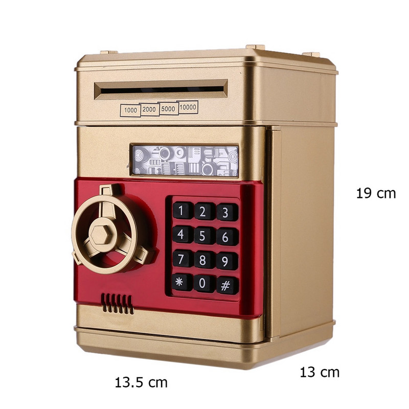 Elektronski bankomat Kasica prasica Lozinka Kasica za novčiće Kutija za štednju Bankomatski sef Automatski depozit Novčanica Božićni dar