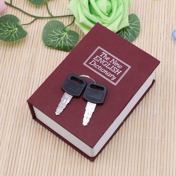 Mini Storage Box Money Secret Case Security Λεξικό Βιβλίο-Εμφάνιση με κλειδαριά