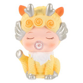 Cutie pentru monede din desene animate pentru copii Borcan de economisire de bun augur Decor unic de pușculiță