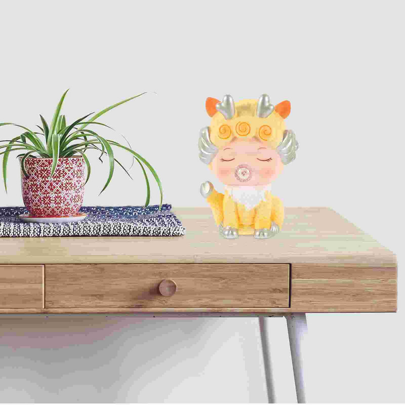 Cutie pentru monede din desene animate pentru copii Borcan de economisire de bun augur Decor unic de pușculiță