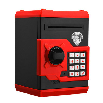 Elektronikus Piggy Bank ATM Jelszó Pénzdoboz Készpénz Érmék Takarékdoboz Banki széf Automata befizetés bankjegy karácsonyi születésnapi ajándék