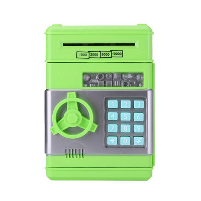 Elektronikus Piggy Bank ATM Jelszó Pénzdoboz Készpénz Érmék Takarékdoboz Banki széf Automata befizetés bankjegy karácsonyi születésnapi ajándék