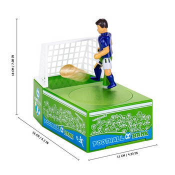 Δώρο καινοτομίας κινουμένων σχεδίων ποδοσφαίρου Ταμιευτηρίου Ηλεκτρικός κουμπαράς Ποδοσφαιριστής Γκολ Kicking Coin Τράπεζα Ποδόσφαιρο Piggy Bank Κουτί χρημάτων