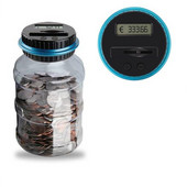 Pușculiță 1.8L Euro USD Pușculiță Electronică Digitală LCD Numărătoare Monede Cutie de economisire a banilor Contor Borcan pentru monede Cutie de depozitare pentru monede Depozit de bani