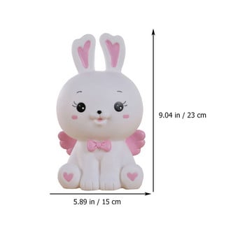 Bankbunny Figurine Decor Άγαλμα Πασχαλινό κουνέλι Ζώο Homepiggy Sculpturemoney Box Διακοσμητικό δώρο μπομπονιέρες πάρτυ