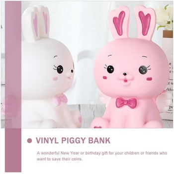 Bankbunny Figurine Decor Άγαλμα Πασχαλινό κουνέλι Ζώο Homepiggy Sculpturemoney Box Διακοσμητικό δώρο μπομπονιέρες πάρτυ