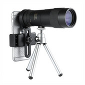 Monokuliarus 8-40x40 kompaktiškas teleskopinis teleskopinis priartinimas vandeniui atsparus Bak4 profesionalus Ed stiklas su trikojo mobiliojo telefono laikikliu