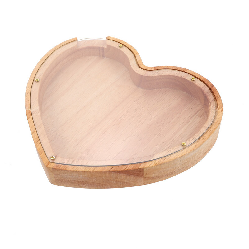 Bancă Bani Gy Cutie pentru monede Copii Economii din lemn Borcan Oală din lemn Bănci Depozitare clară Fond personalizat Cartooncase Invitat