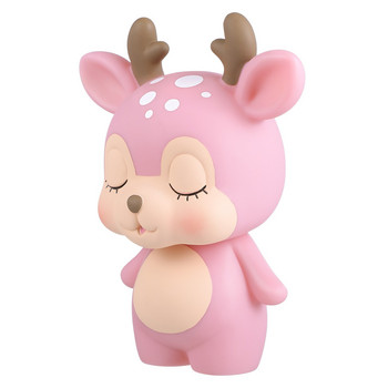 Bank Piggy Deer Money Boxcute Kidsplastic Girls Κατάθεση για ενήλικες Unbreakable Child Organizer Κάτοχοι αποθήκευσης ζώων κινουμένων σχεδίων