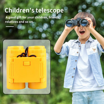 Телескоп Преносим детски бинокъл Сгъваем инструмент за наблюдение на открито Детски бинокъл с висока разделителна способност