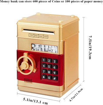 Ηλεκτρονική Κλειδαριά Κουμπαράς Κουμπαράς Αυτόματος Κουμπαράς Κουμπαράς Μίνι χρηματοκιβώτιο για δώρα γενεθλίων εορτών