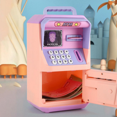 Keskkonnasõbralik minipangaautomaat, säästev hoiupõrsast mänguasjad Multifilmi mündipank, suure mahutavusega hariv mänguasi