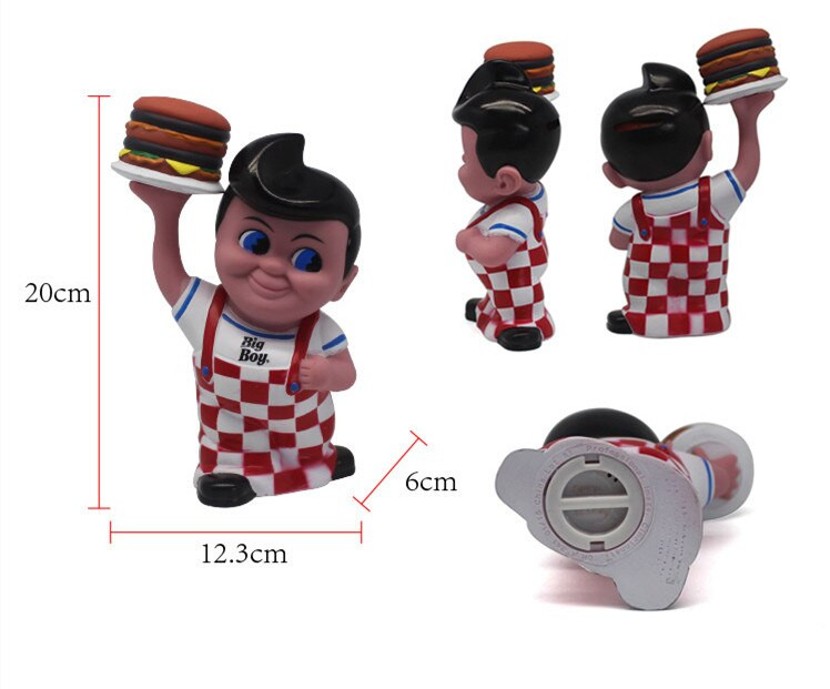 Tirelire szobadekoráció Big Boy Hamburger Malacpersely karácsonyi dekoráció Alcancia takarékdoboz felnőtteknek Ajándék gyerekeknek