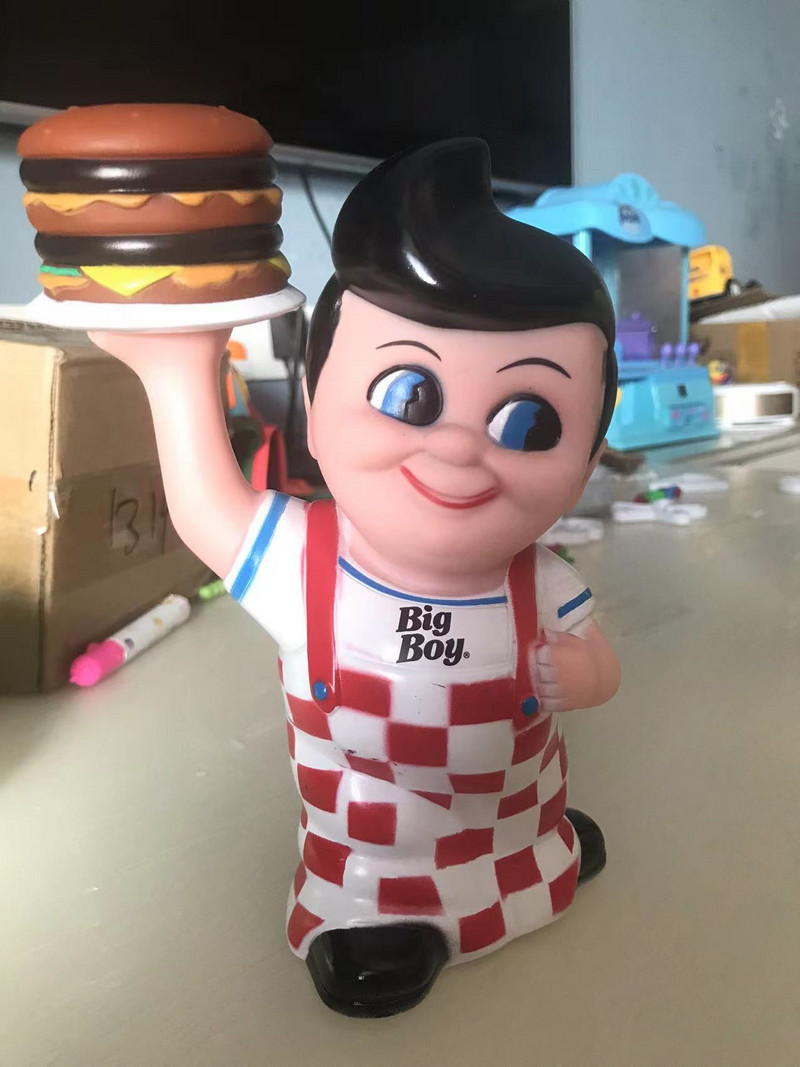 Tirelire szobadekoráció Big Boy Hamburger Malacpersely karácsonyi dekoráció Alcancia takarékdoboz felnőtteknek Ajándék gyerekeknek