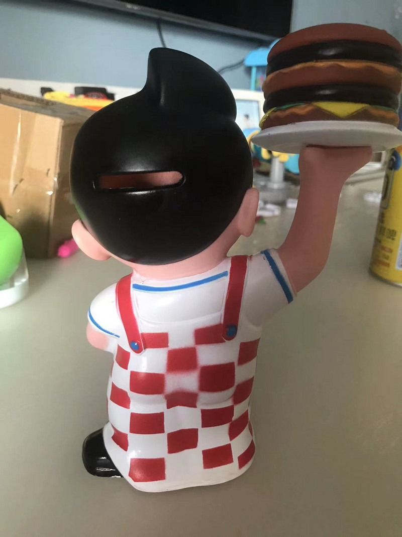 Tirelire szobadekoráció Big Boy Hamburger Malacpersely karácsonyi dekoráció Alcancia takarékdoboz felnőtteknek Ajándék gyerekeknek