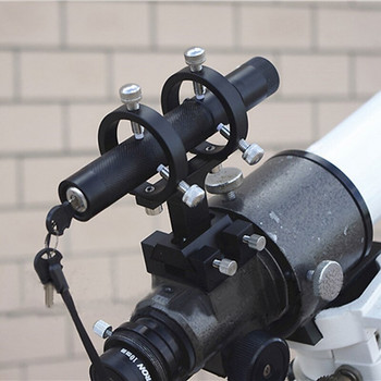 Скоба за търсач с регулируема показалка 6-точков направляващ пръстен Монтаж на астрономически телескоп