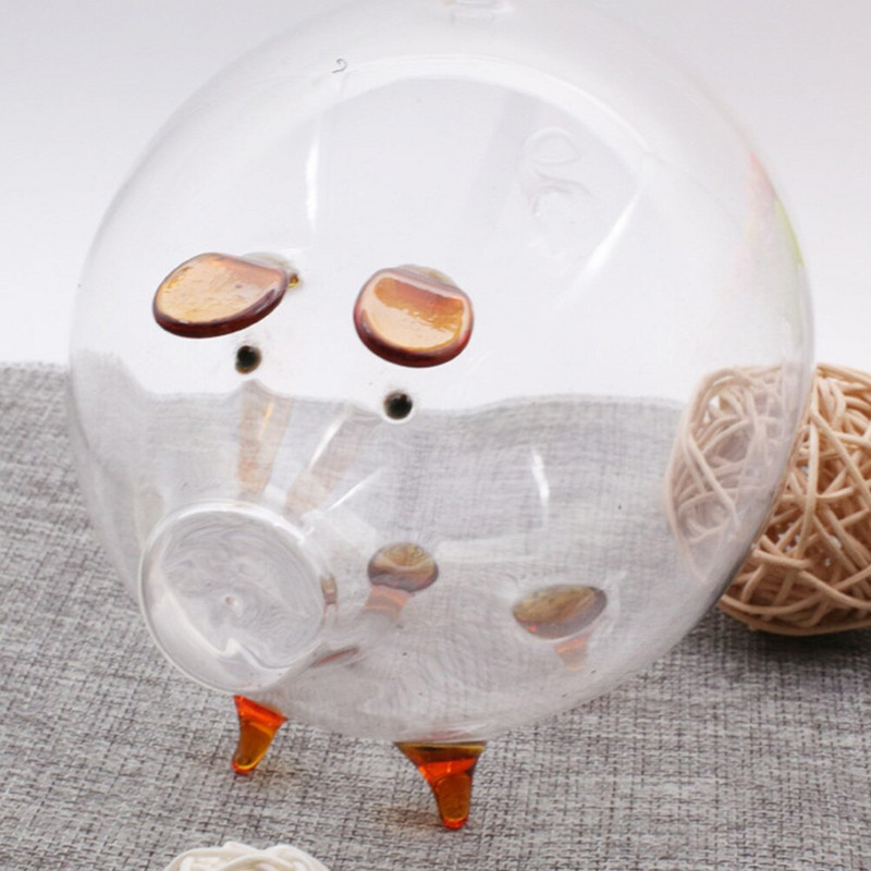Pușculiță Pușculiță din sticlă Pușculiță transparentă Oală decorativă de economisire Cutie de bani minunată pentru decor Cadou Acasă Copii