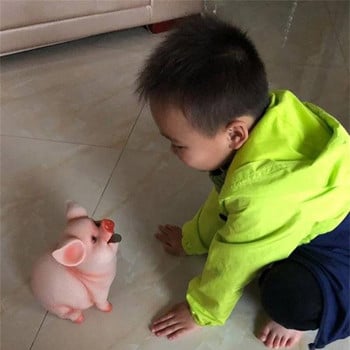 Cute Large Pig Piggy Bank Kids Money Box Μετρητά χαρτί κέρμα Χρηματοκιβώτιο Βάζο alcancias Cartoon Resin Moneybox Μηχάνημα κατάθεσης