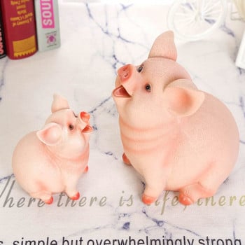 Cute Large Pig Piggy Bank Kids Money Box Μετρητά χαρτί κέρμα Χρηματοκιβώτιο Βάζο alcancias Cartoon Resin Moneybox Μηχάνημα κατάθεσης