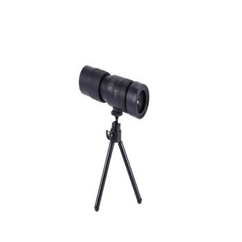 Монокулярен телескоп 4K 10-300X30mm супер телефото увеличение, прибиращ се окуляр с държач за смартфон и статив BAK4 Prism