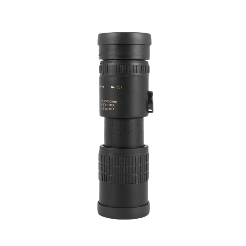 Monokuláris teleszkóp 4K 10-300X30mm szuper telefotó zoom, visszahúzható okulár okostelefon tartóval és állvány BAK4 prizma