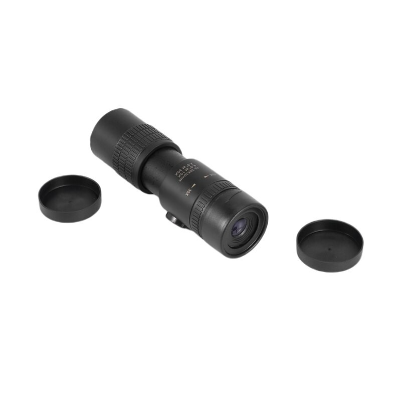Monokuláris teleszkóp 4K 10-300X30mm szuper telefotó zoom, visszahúzható okulár okostelefon tartóval és állvány BAK4 prizma