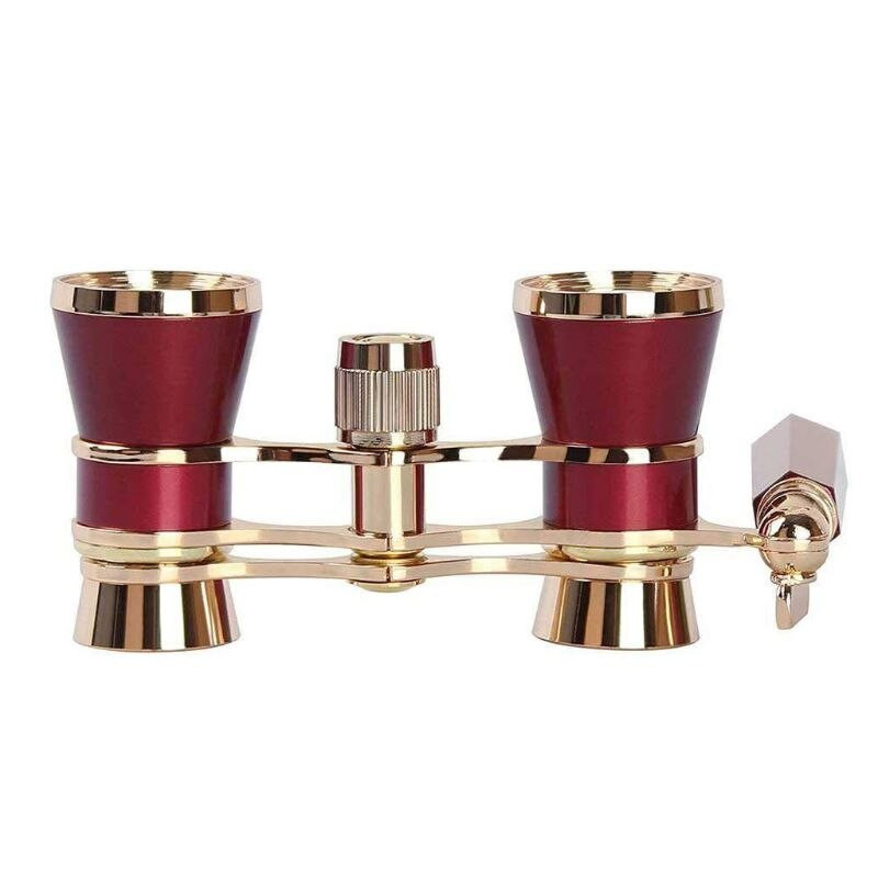 Mini Protable vintažinių akinių žiūronas teleskopas su rankena. Madingi moteriški elegantiški daugiafunkciai operos teatro žirgai