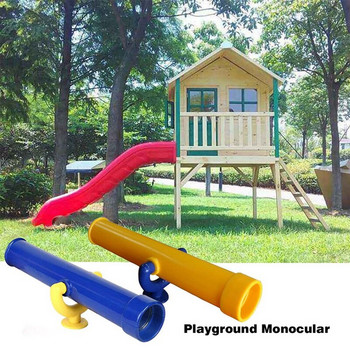 Детска площадка Монокулярен телескоп Пластмасова играчка Детска игра на открито Дървена люлка Аксесоар
