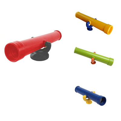 Laste mänguväljaku monokulaarne teleskoop plastmänguasi, laste välimäng puidust kiigekomplekti tarvik