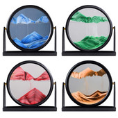 Sukamasis judantis smėlio paveikslas 3D judesio ekranas, tekantis greito smėlio rėmas, skirtas namų miegamojo svetainės dekoravimui.