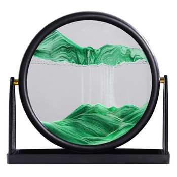 Περιστρεφόμενη τέχνη με κινούμενη άμμο Εικόνα 3D Motion Display Flower Quicksand Frame for Dropship Dropship Διακόσμηση σαλονιού υπνοδωματίου