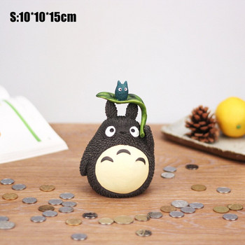 Κουμπαράς My Neighbor Ρητίνη Totoro Figurines Ιαπωνικού στυλ Κουτί αποθήκευσης χρημάτων Βάζο νομισμάτων Δώρα για παιδιά