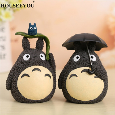 Κουμπαράς My Neighbor Ρητίνη Totoro Figurines Ιαπωνικού στυλ Κουτί αποθήκευσης χρημάτων Βάζο νομισμάτων Δώρα για παιδιά