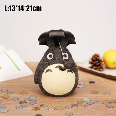 Κουμπαράς My Neighbor Ρητίνη Totoro Figurines Ιαπωνικού στυλ Κουτί αποθήκευσης χρημάτων Βάζο νομισμάτων Δώρα για παιδιά