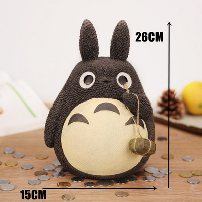 Κουμπαράς My Neighbor Ρητίνη Totoro Figurines Ιαπωνικού στυλ Κουτί αποθήκευσης χρημάτων Βάζο νομισμάτων Δώρα για παιδιά
